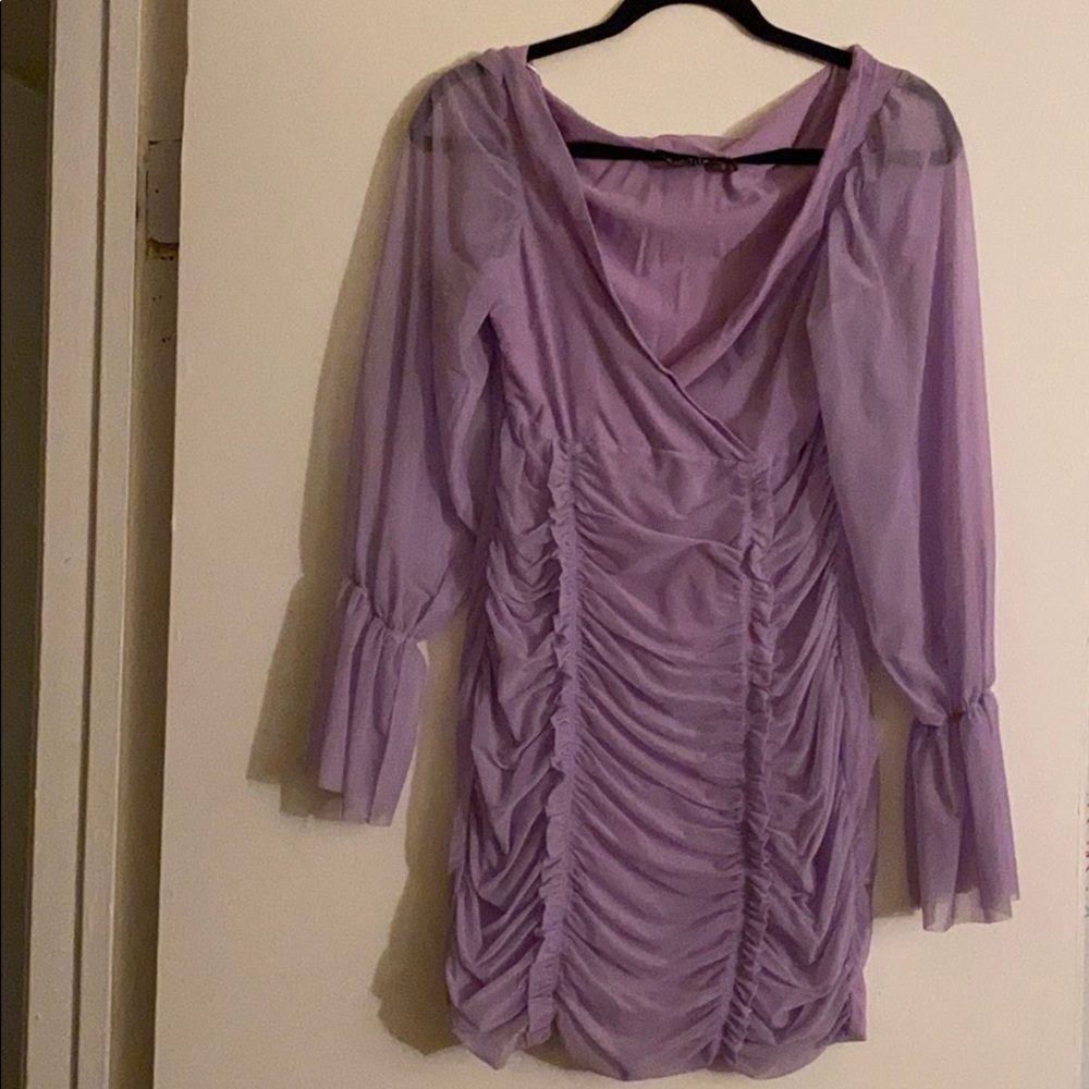 Cute Mini Purple Dress